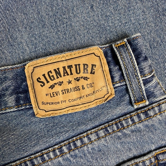 Levi Strauss Signature Regular Fit Blue Jeans - Picture 9 of 16
